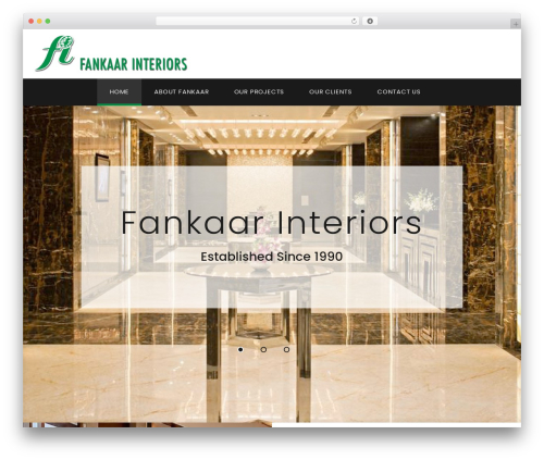 Flat Bootstrap Developer best WordPress theme - fankaarinteriors.com