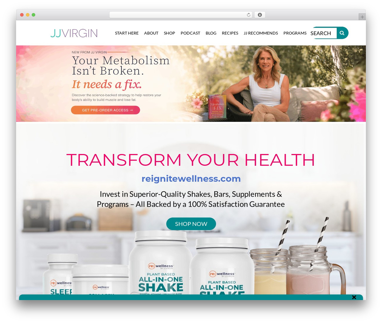 Genesis WordPress theme - jjvirgin.com Genesis WordPress theme - jjvirgin.com