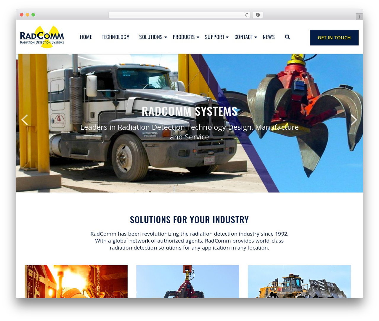 kmtheme WordPress website theme - radcommsystems.com
