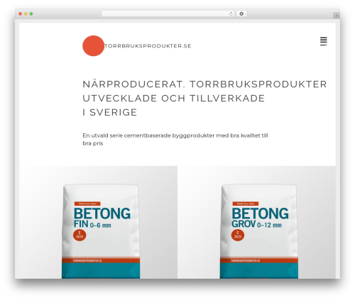 tbp WordPress theme - torrbruksprodukter.se