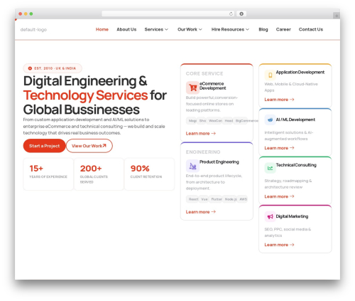 Weebix WordPress theme - czargroup.net