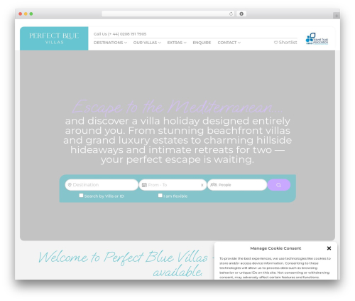 WordPress theme gocreations Custom Theme - www.perfectbluevillas.co.uk