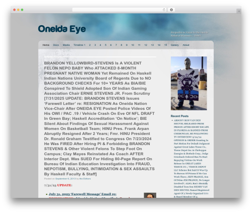 WordPress theme Hamid Bakeri - oneidaeye.com
