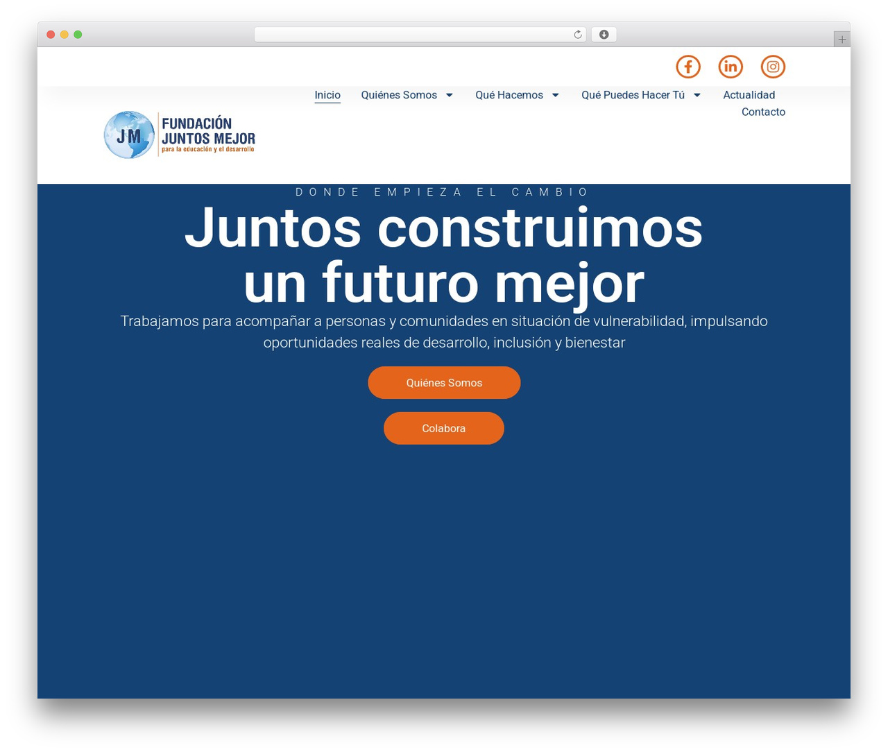 WordPress theme Hello Elementor - fundacionjuntosmejor.com