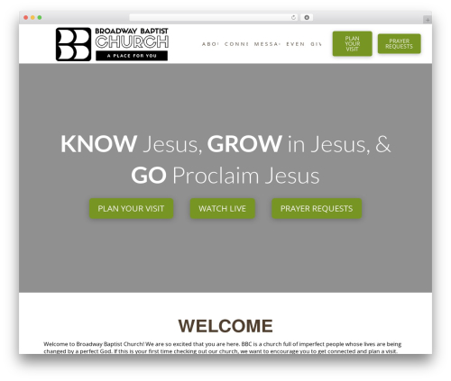Sermon manager pro WordPress plugin - broadwaybaptistchurch.com