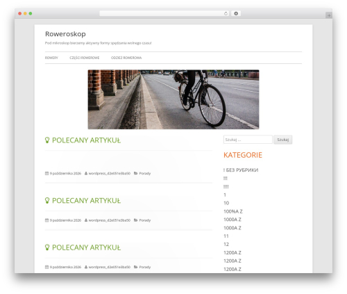 WordPress theme Tiny Framework - roweroskop.pl