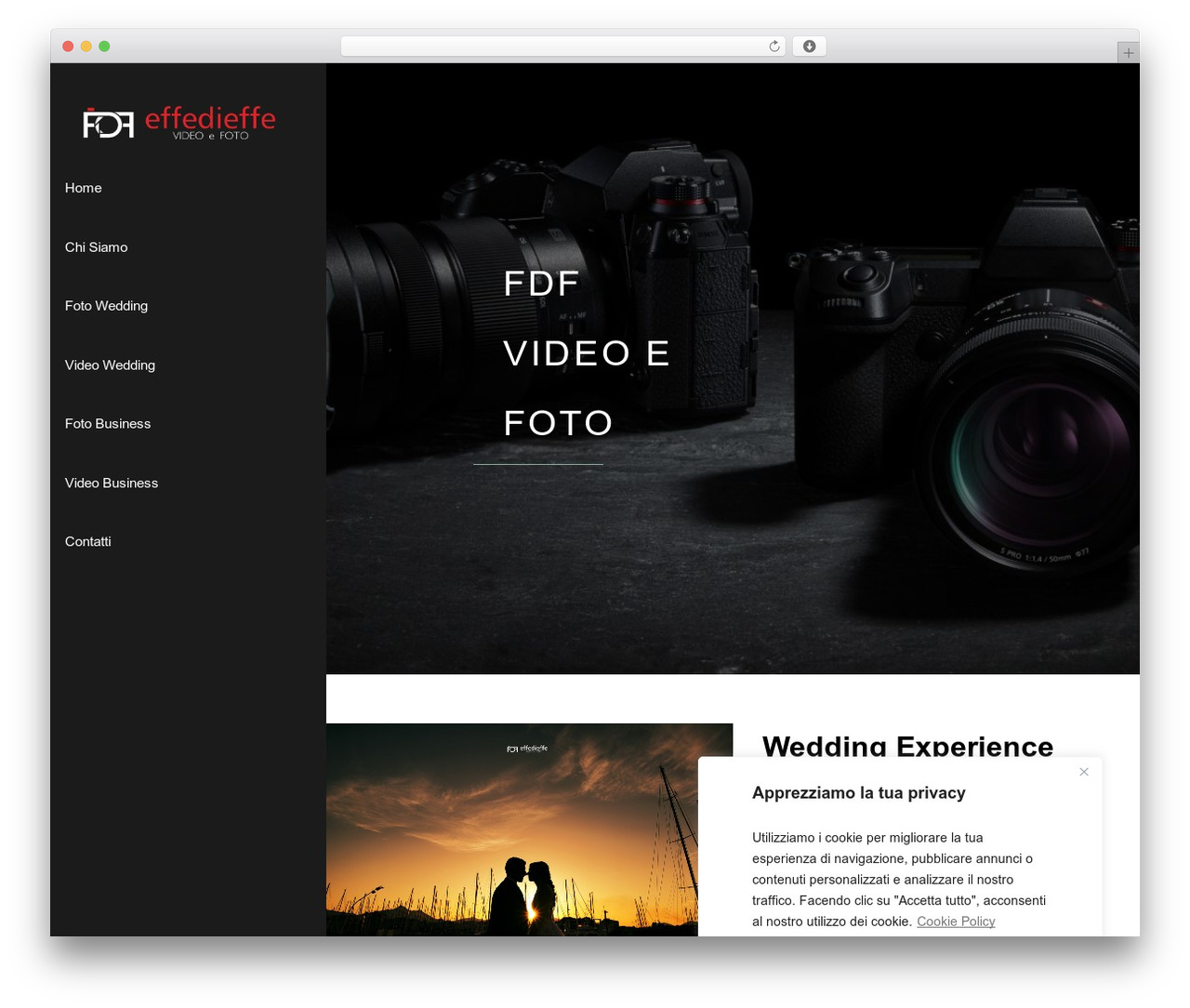 FDF WordPress theme - fdfvideoproduzioni.com
