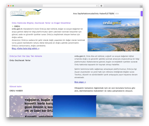 Jadro free WordPress theme - ordu.gen.tr