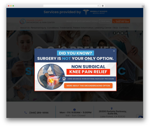 Better block editor WordPress plugin - orangecountyorthopediccenter.com