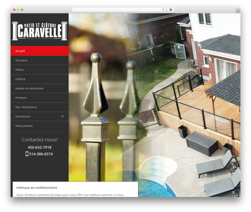template WordPress theme - cloturecaravelle.com
