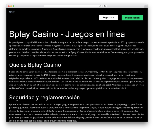 Nicepage WordPress plugin - bplayargentina.com