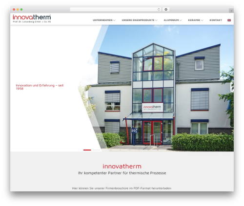 Webtonia Theme WordPress theme - innovatherm.de
