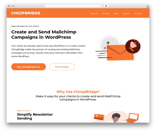 ChimpBridge WordPress theme - chimpbridge.com