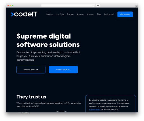 CodeIT company WordPress theme - www.codeit.rs