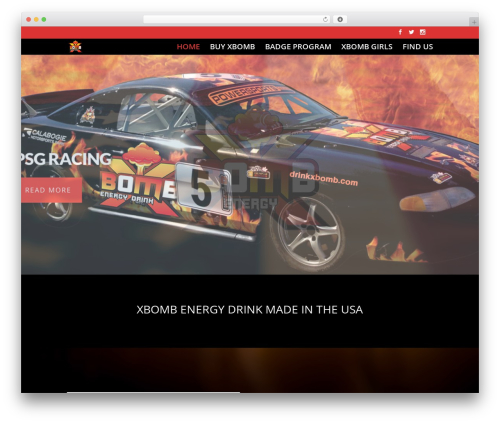 Divi theme WordPress - drinkxbomb.com