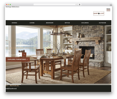 Etch Theme WordPress shop theme - heritagereflections.com