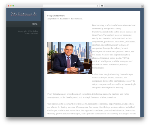 Kappe WordPress theme - foleyentertainment.com