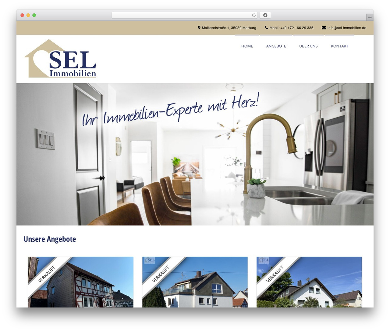 Suffice Pro theme WordPress - sel-immobilien.de