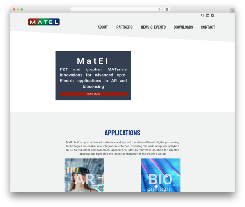 WP theme bbtheme - project-matel.eu