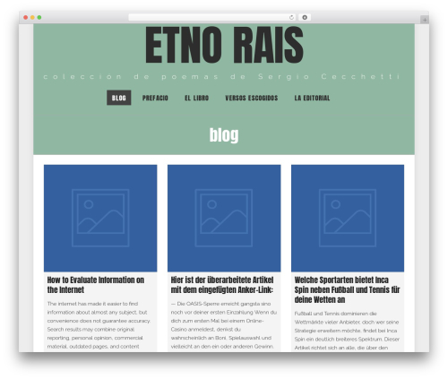 You WordPress theme - etnorais.es