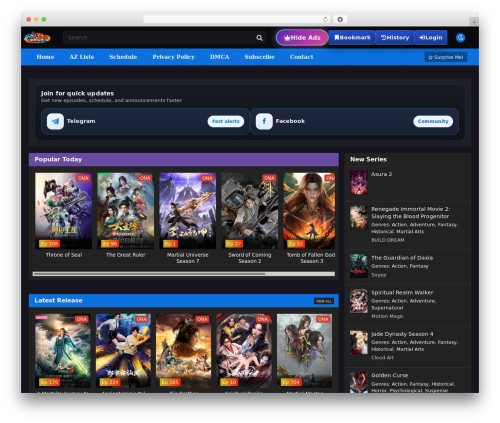 AnimeStream theme WordPress - anime4i.com