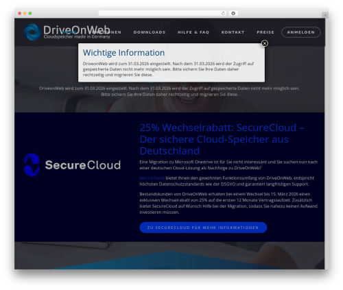 Arrow WordPress theme - driveonweb.de