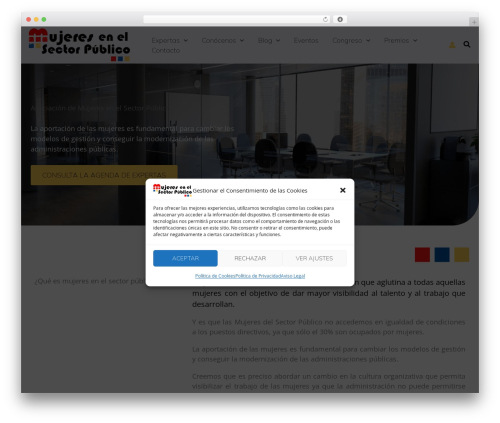 Astra WordPress theme - mujeresenelsectorpublico.com