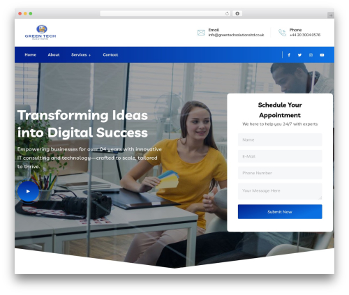 Best WordPress theme Braintech - greentechsolutionsltd.co.uk