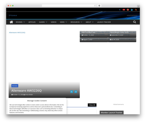 ColorMag Pro (Premium) premium WordPress theme - tftcentral.co.uk