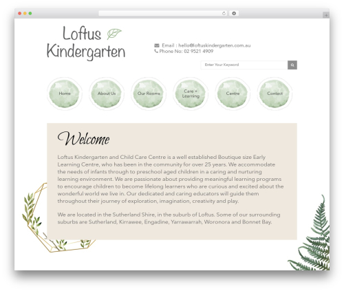 Loftus theme WordPress - loftuskindergarten.com.au