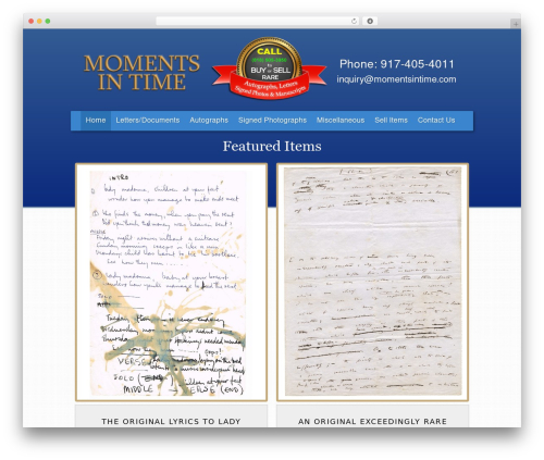 MSH Responsive Theme WordPress theme - momentsintime.com