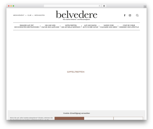 NeoMag theme WordPress - belvederemagazin.ch