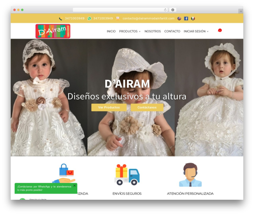 Theme WordPress Elegante - dairammodainfantil.com