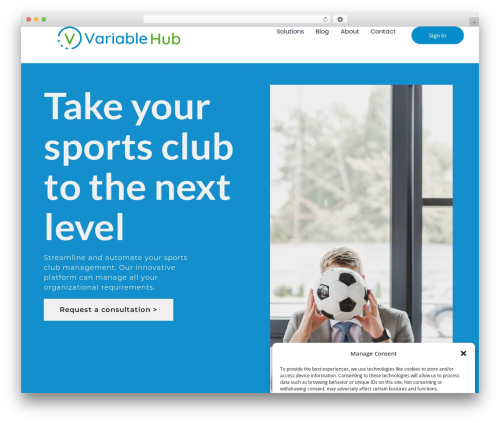 WordPress theme Starto - variablehub.com
