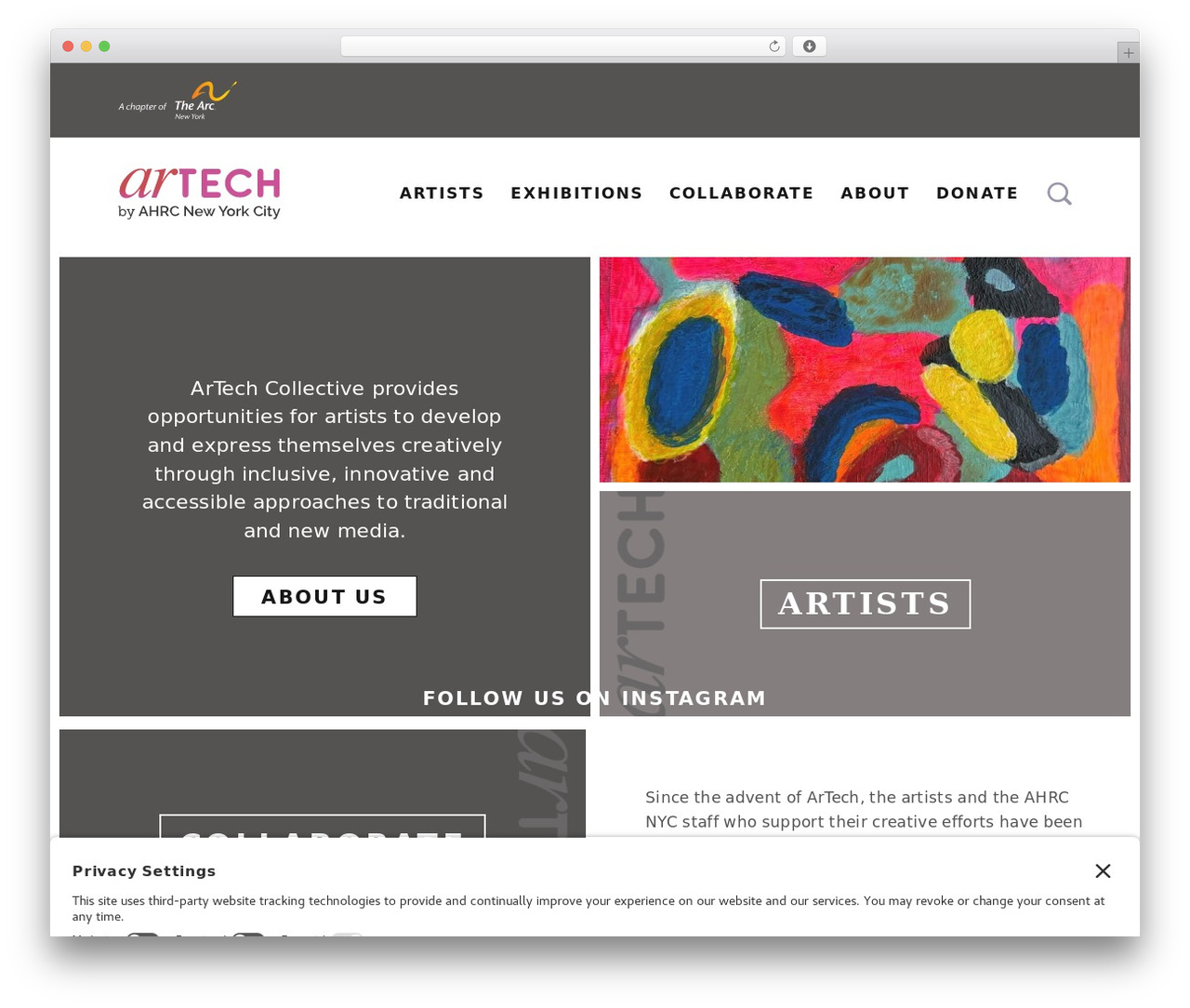 WordPress theme ArTech - artechcollective.org