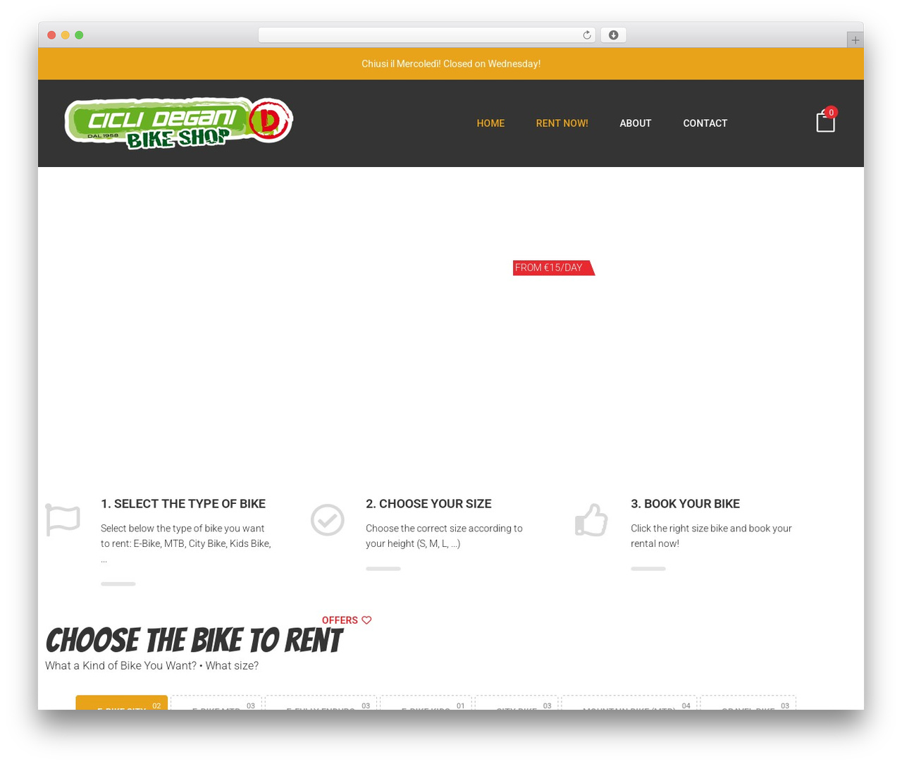 WordPress theme Ireca - ciclidegani.it