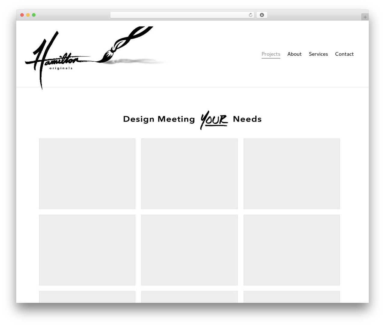 WordPress theme Sinatra - hamiltonoriginals.com