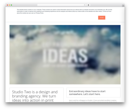 WordPress theme The7 - S2 - studiotwo.com