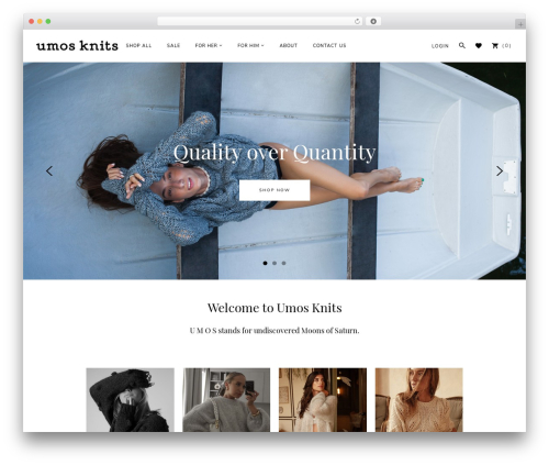 Grayson WordPress theme - umosknits.com