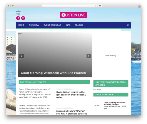 Onecms weather WordPress plugin - lake961.com