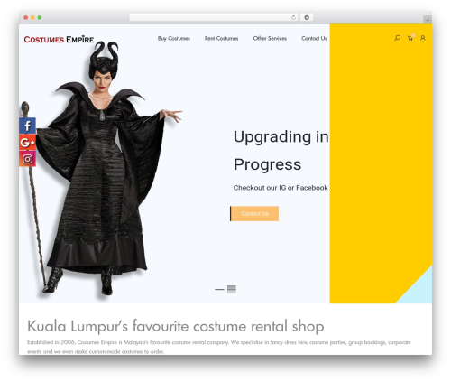 Kable WordPress ecommerce template - costumesempire.com