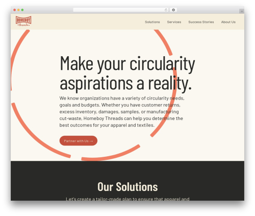 Pro WP theme - homeboythreads.com