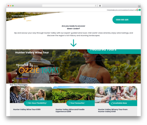 SSTA Theme WordPress theme - huntervalleytoursydney.com.au