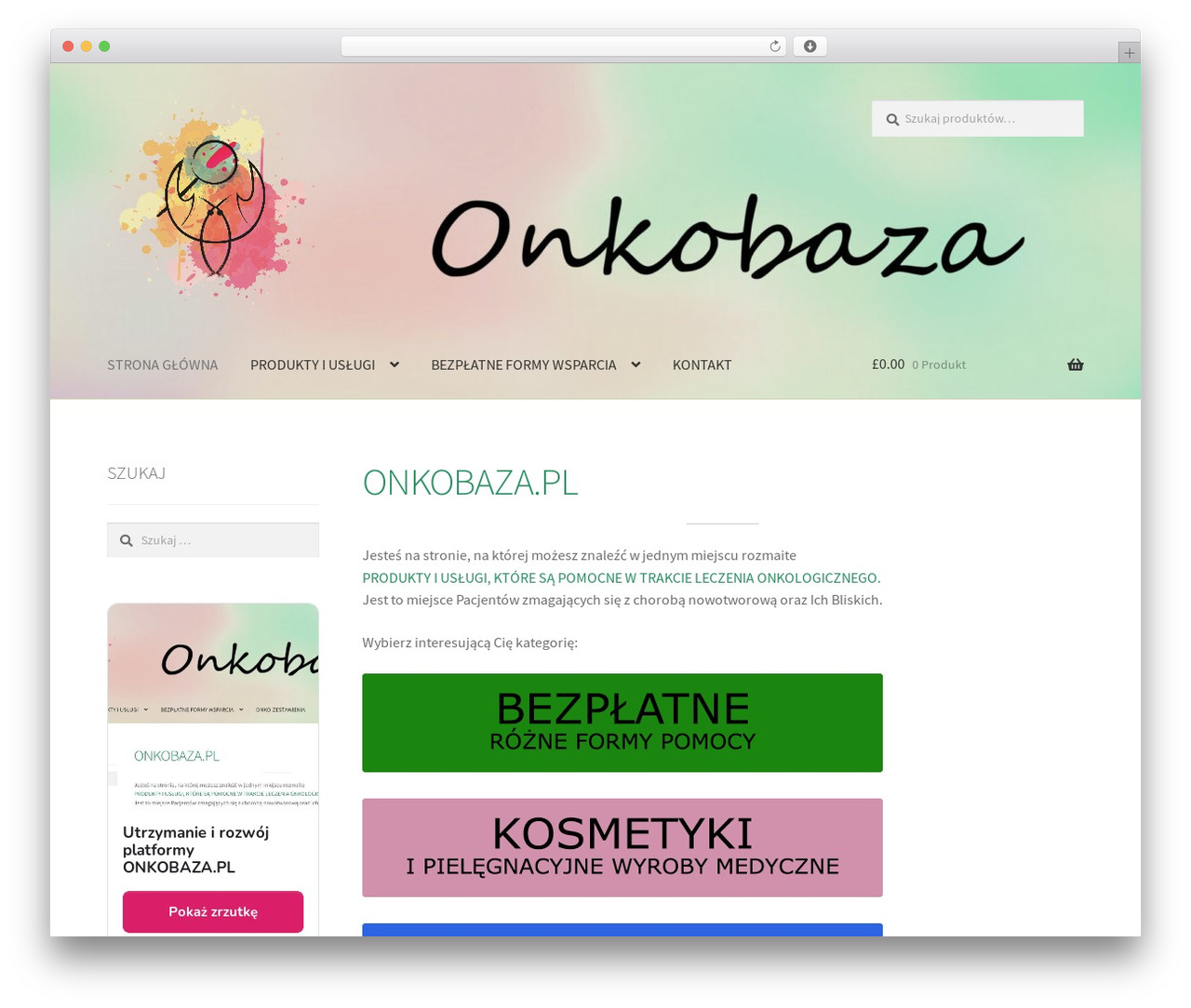 Storefront WordPress store theme - onkobaza.pl Storefront WordPress store theme - onkobaza.pl