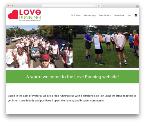 Zakra WordPress theme - loverunning.co.za
