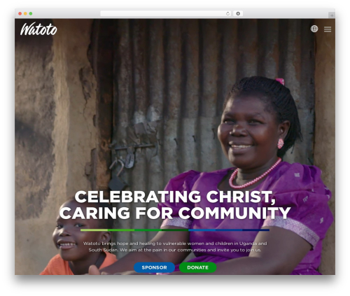 Slick menu social networks WordPress plugin - www.watoto.com