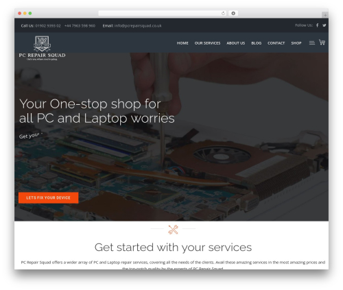Fixar theme WordPress - pcrepairsquad.co.uk