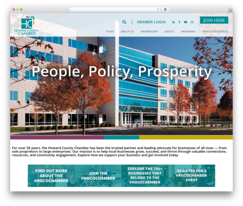 Howard WordPress theme - howardchamber.com