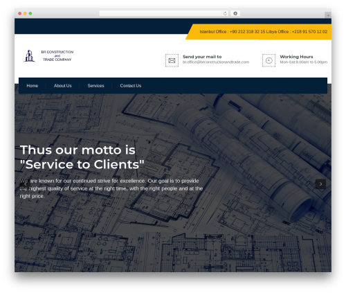 Konstructo WordPress theme - brconstructionandtrade.com