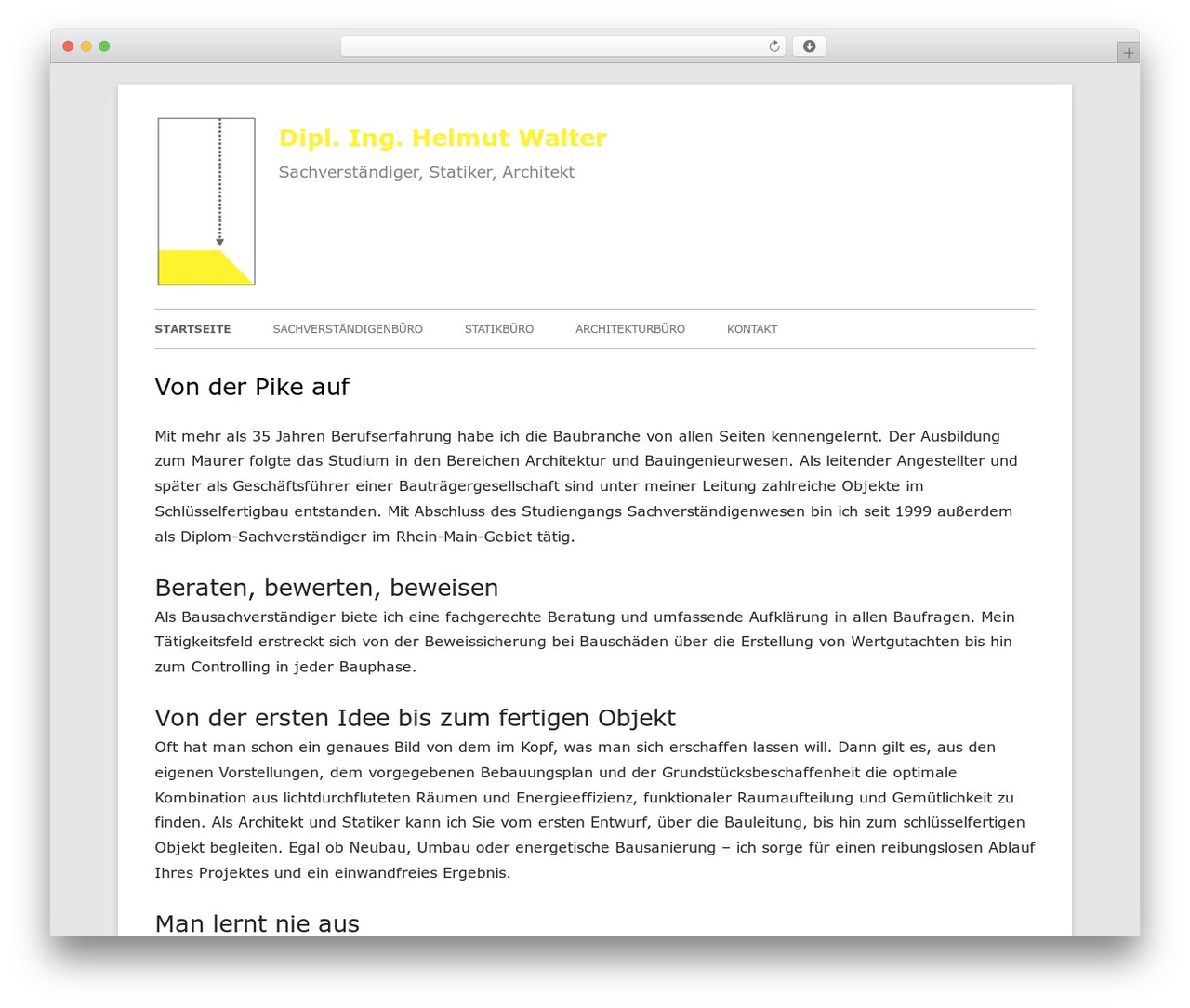 Theme WordPress Tiny Framework - helmut-walter.com